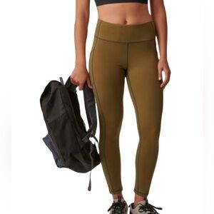 bass outdoor green ankle pocket leggings